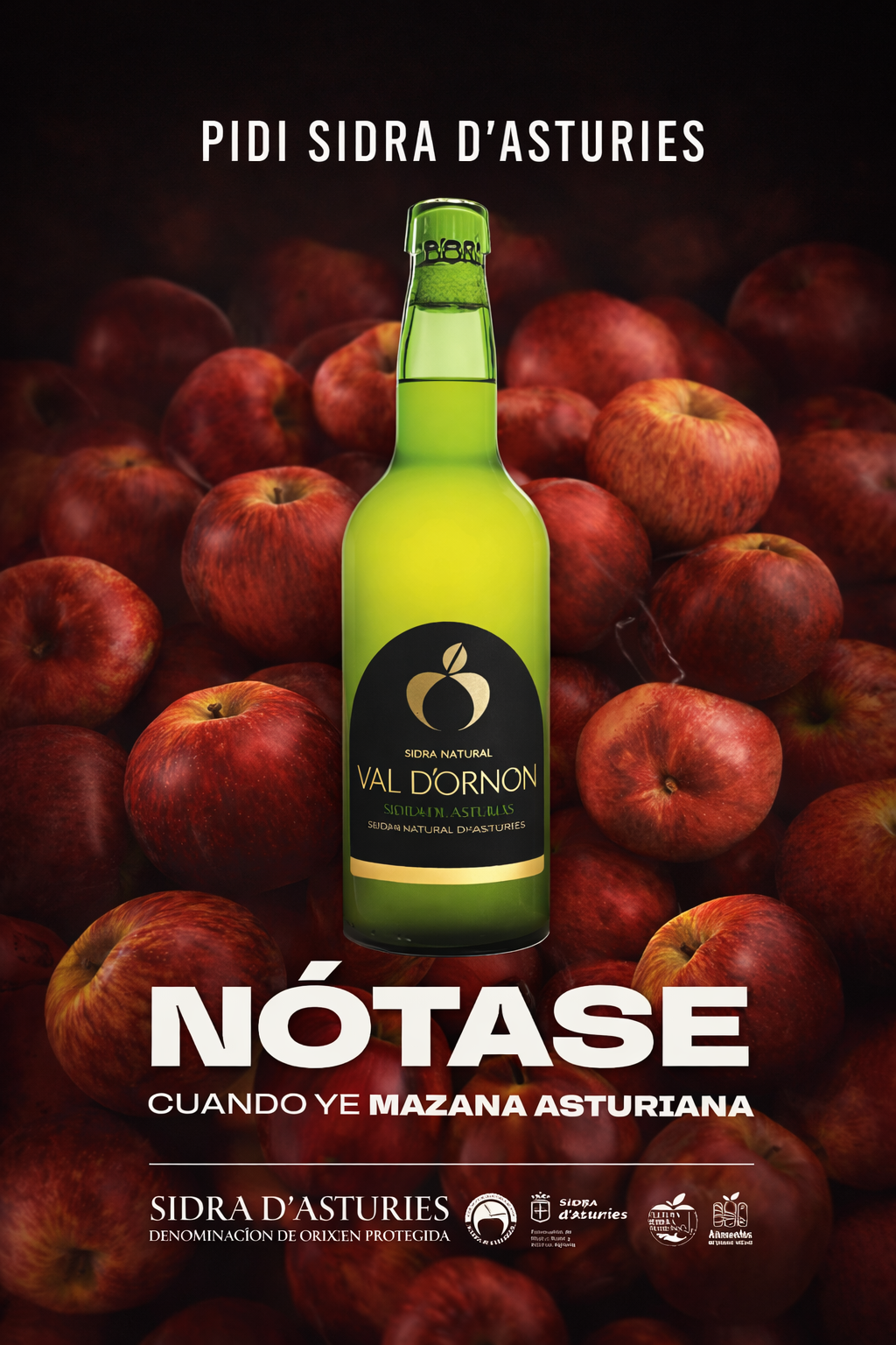 Sidra asturiana en sidrería de Gijón - Val d'Ornon